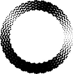 Star shape halftone dots set