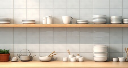 Fototapeta na wymiar Various kinds of cutlery in a kitchen. generative AI