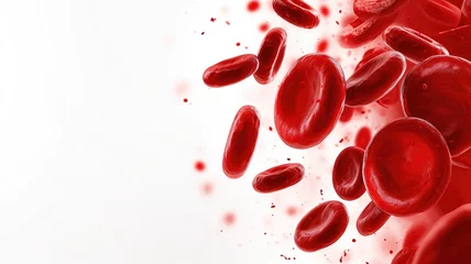Fotobehang Close-up of red blood cells © Artyom
