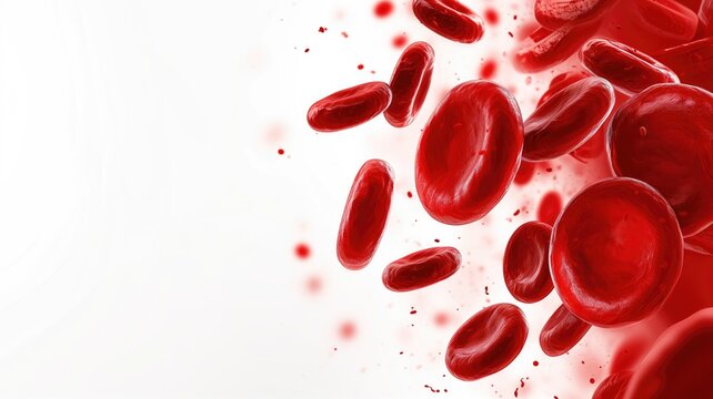Close-up of red blood cells