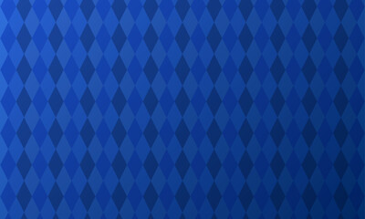 Fototapeta premium Vector abstract seamless pattern of small rhombus or pixels in blue color