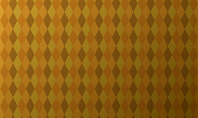 Vector abstract seamless pattern of small rhombus or pixels in yellow color