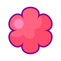 vector spring floral on white background