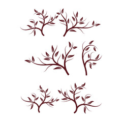 Vector tree branch vector ilustration design