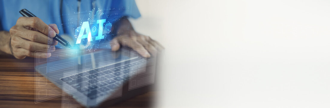 Doctor signature on digital document file and AI support in data management system.