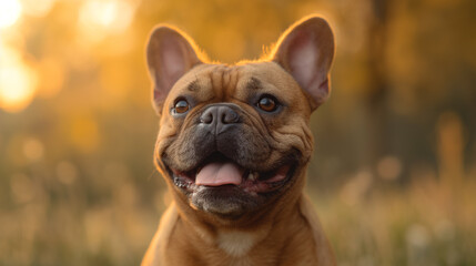 portrait of a french bulldog, stock photo
