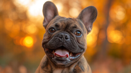 portrait of a french bulldog, stock photo