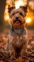 portrait of Yorkshire Terrior, stock photo