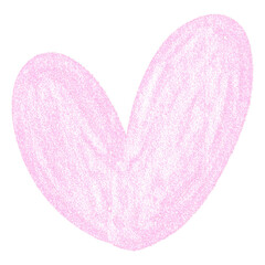 Glittery soft pink heart illustration