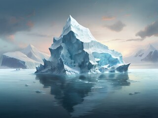 iceberg in polar regions, Generative AI