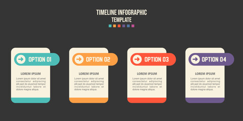 Business concept with 4 options  steps or processes. Infographic design.