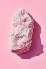 Fototapeta premium pink rock bright bold minimalism illustration background