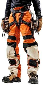 Chainsaw Chaps, transparent background, isolated image, generative AI