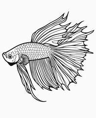sketch of a fish