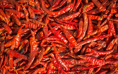 food spice pictures Dried red chilies all over the place