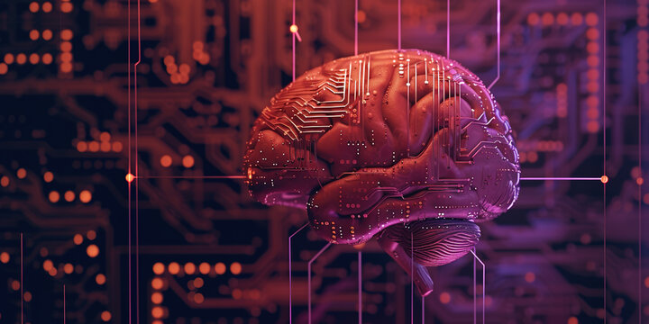 AI Brain Cloud Networking, GPU, Crypto, AI, Firewall Network Security, Artificial Intelligence, Cyber Security, Cloud Managed, Circuit Board, AI Generated Art for Business and Technology