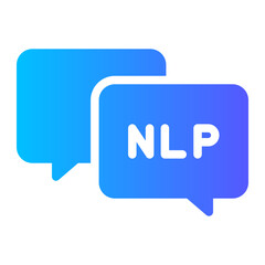 conversation gradient icon