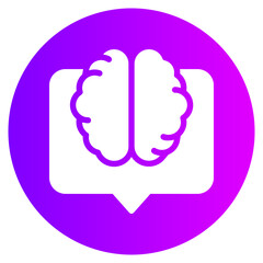 brain gradient icon