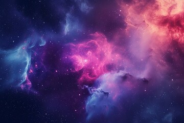 Naklejka na ściany i meble Purple and Magenta background with stars