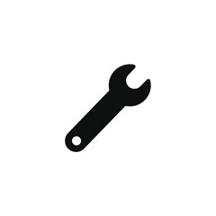 Wrench icon isolated on transparent background