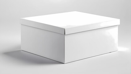 white box isolated on white