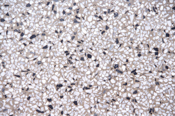 Black white brown terrazzo or polished stone background floor texture with hamper seamless patterns 
