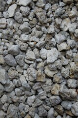 Background of gray, small stones