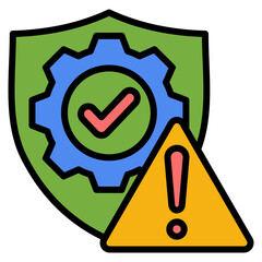 Risk Management Icon Element For Design