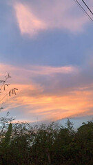 sunset in the mountains