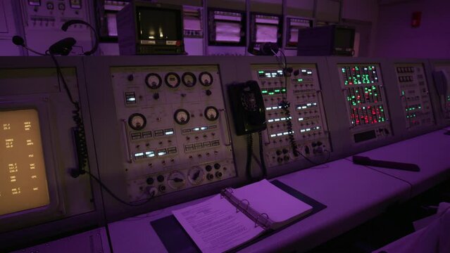 Ground Control Panel With phone and buttons - dolly in