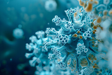 Fototapeta na wymiar nasty viruses and pathogens
