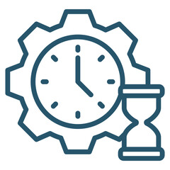 Time Management Icon Element For Design