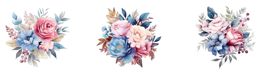water color floral flower png