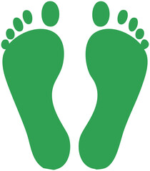 足跡イラストアイコン