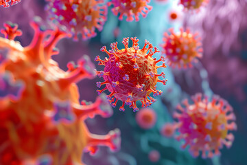 Obraz na płótnie Canvas nasty viruses and pathogens