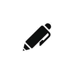 Pen icon isolated on transparent background