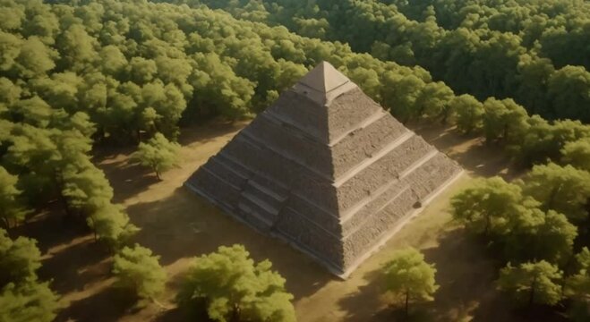 ancient pyramid civilization in the jungle
