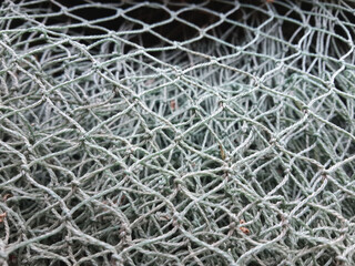 close up of a fishing net