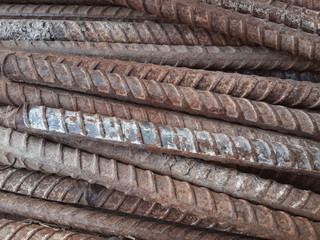 steel rod for the construction of a car.