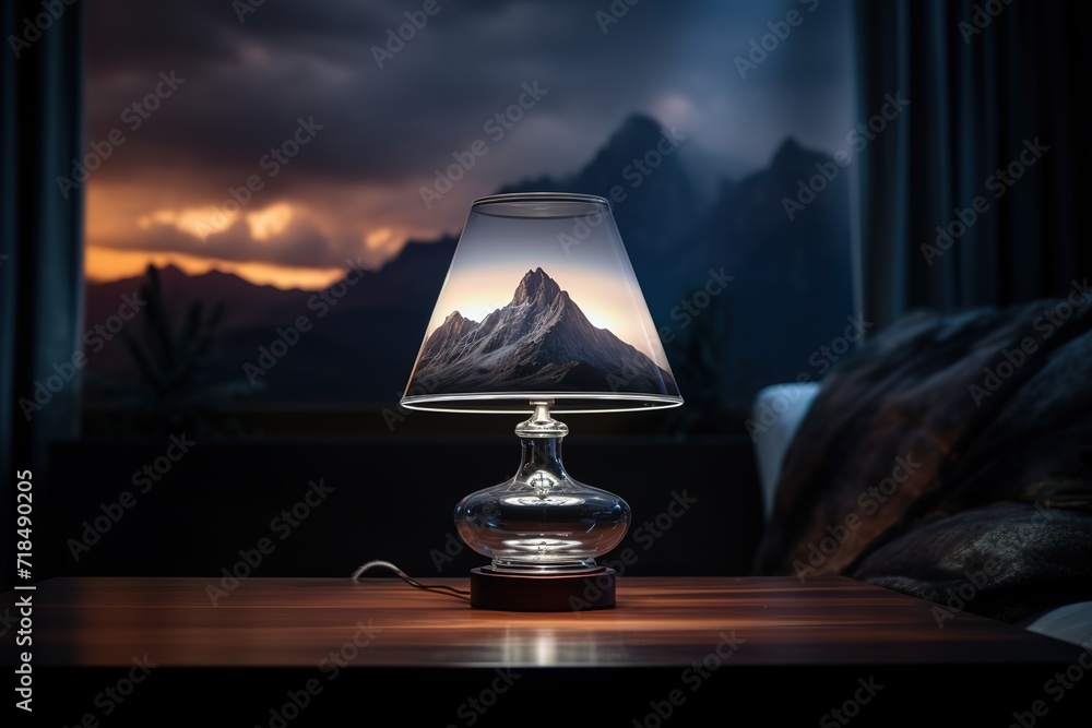 Poster the building style modern on sky background. 3d illustration, 3d rendering generative ai