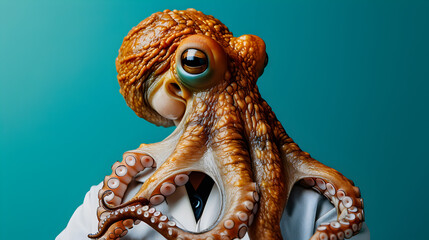 Unconventional Octopus in a Lab Coat