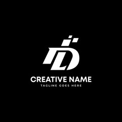 Initial letter D L and Pixels Digital marketing, data analysis and wealth management money security company logo design