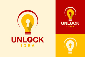 Unlock Idea Key Smart Logo Design