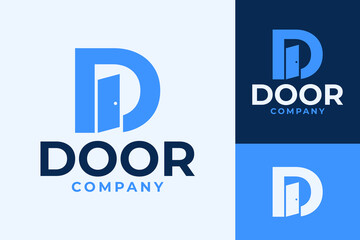 Letter D Door Architect Business Company Logo Design