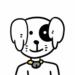 cute dog cartoon illustration graphic design