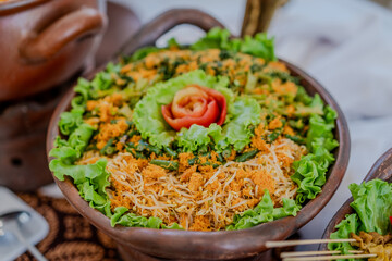 Indonesian Authentic Food, Mixed Vegetables, Called Urap