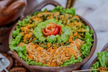 Indonesian Authentic Food, Mixed Vegetables, Called Urap