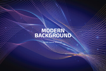 Modern Abstract Blue Vector Background 