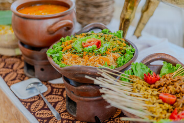 Indonesian Authentic Food, Mixed Vegetables, Called Urap