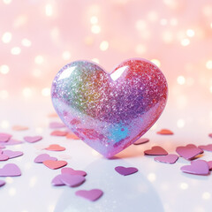 Obraz premium Valentine's Day background with hearts